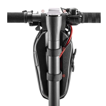  Torba sakwa na kierownicę roweru lub hulajnogi 1.3l - czarna - zdj. dodatkowe 5