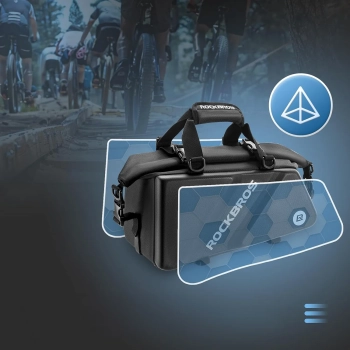  Torba sportowa i rowerowa mocowana na bagażnik 11.6l - czarna - zdj. dodatkowe 5