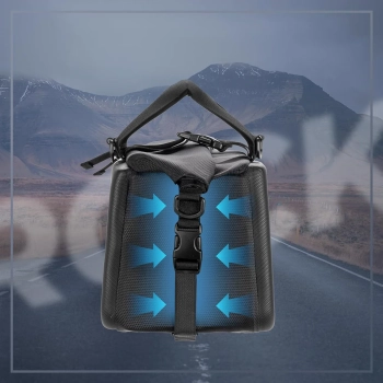  Torba sportowa i rowerowa mocowana na bagażnik 11.6l - czarna - zdj. dodatkowe 6