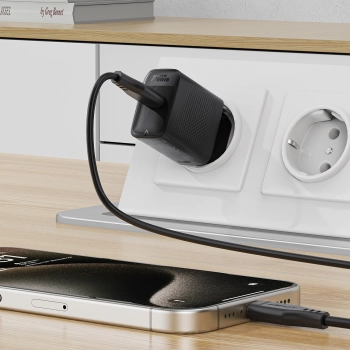 Ładowarka sieciowa A104 GaN USB-C PD SFC 25W - czarna - zdj. dodatkowe 5