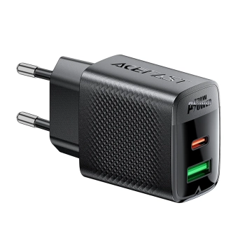  Ładowarka sieciowa A98 sieciowa GaN USB-A USB-C PD 30W - czarna - zdj. dodatkowe 2
