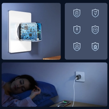  Ładowarka sieciowa USB-C PD QC 20W - czarna - zdj. dodatkowe 9