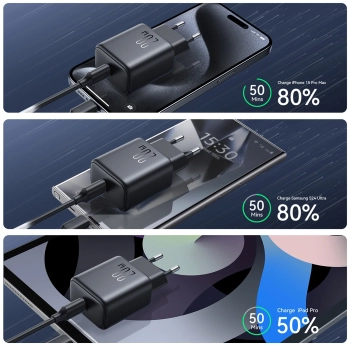  Ładowarka sieciowa USB-C PD QC 20W - czarna - zdj. dodatkowe 10