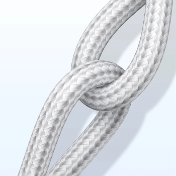  Kabel przewód w oplocie USB-A - USB-C QC 3.0 3A 1m - biały - zdj. dodatkowe 6