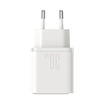  Ładowarka sieciowa USB-C - USB-A 30W PD - biała - zdj. dodatkowe 4