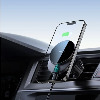  Uchwyt magnetyczny na telefon z ładowarką indukcyjną 15W na kratkę nawiewu - czarny - zdj. dodatkowe 3