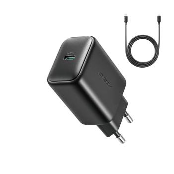 Ładowarka sieciowa USB-C 25W SFC PPS PD + kabel USB-C 1m - czarna