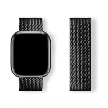 Bransoleta pasek Milanese Loop do Apple Watch 42/44/45/46/49 - czarna
