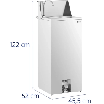 Umywalka przenośna mobilna sterowana nożnie STAL G1/2'' - zdj. dodatkowe 7