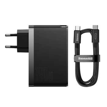  Szybka ładowarka GaN5 Pro 2xUSB-C+USB-A 140W EU - czarna - zdj. dodatkowe 8