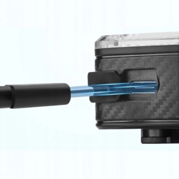  Lampka rowerowa LED czerwona tylna system hamowania STOP USB-C - czarna - zdj. dodatkowe 5