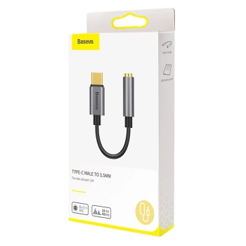  Adapter przejściówka do słuchawek USB-C - mini jack 3.5mm DAC 24 bit 48KHz - szary - zdj. dodatkowe 5