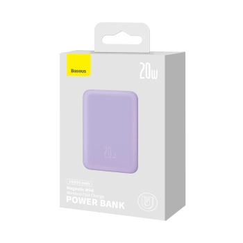  Powerbank magnetyczny indukcyjny 10000mAh 20W + kabel USB-C - fioletowy - zdj. dodatkowe 6