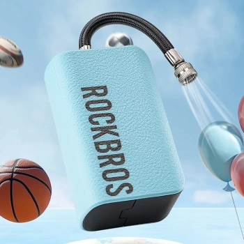  Pompka elektryczna do roweru opon piłek balonów materacy 1.37bar / 20PSI - niebieska - zdj. dodatkowe 9