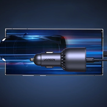  Ładowarka samochodowa 130W 2x USB-C 1x USB-A - szara - zdj. dodatkowe 6