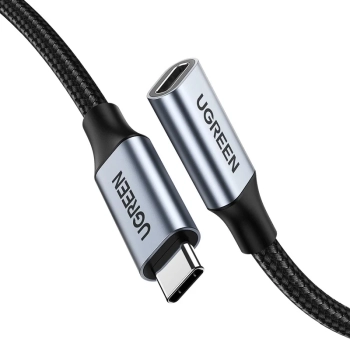Przedłużacz kabla przewodu USB-C PD QC 100W 5A 10Gbps 0.5m - szary