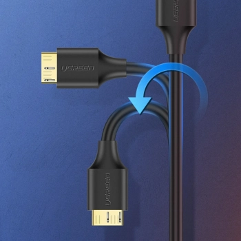  Kabel przewód USB-A 3.0 - micro USB-B 0.5m - czarny - zdj. dodatkowe 8