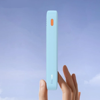  Powerbank 20000mAh Airpow 20W z kablem USB-A - USB-C 50cm - niebieski - zdj. dodatkowe 8