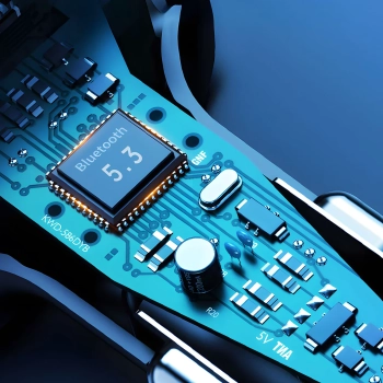  Transmiter samochodowy R2PRO+ z portami ładowania PD 25W Bluetooth 5.3 RGB - czarno-srebrny - zdj. dodatkowe 5