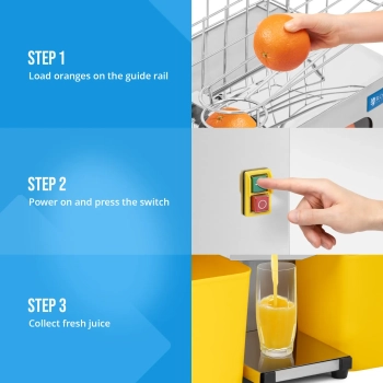  Wyciskarka półautomatyczna do pomarańczy 20 szt. / min 120 W - zdj. dodatkowe 3