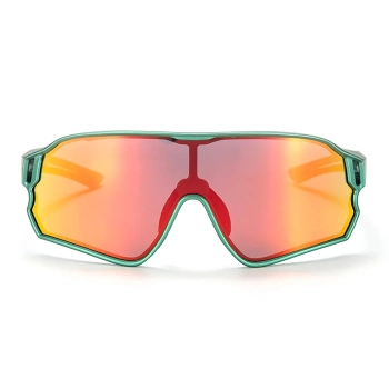  Okulary rowerowe polaryzacyjne dla dzieci 8-14 lat UV400 - zielone - zdj. dodatkowe 1