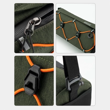  Torba rowerowa mocowana na kierownicę 2.2l - zielona - zdj. dodatkowe 7