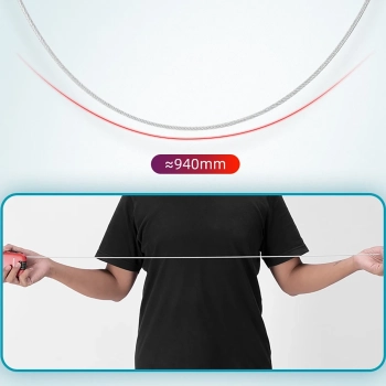  Zapięcie blokada rowerowe z linką zwijaną i zamkiem szyfrowym - czerwone - zdj. dodatkowe 10