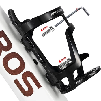  Uchwyt rowerowy na butelkę bidon mocowanie szyjką do dołu - czarny - zdj. dodatkowe 2