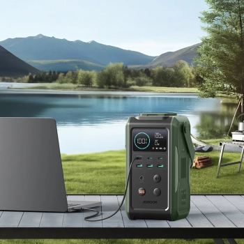  Powerbank turystyczny 75000mAh 100W USB-C USB-A lampka sygnał SOS - zielony - zdj. dodatkowe 8