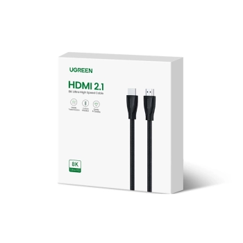  Kabel przewód audio video HDMI 2.1 8K 60Hz 4K 120Hz 1m - czarny - zdj. dodatkowe 1