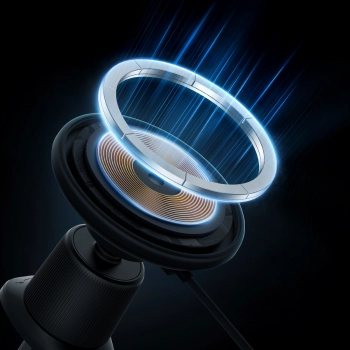  Uchwyt samochodowy na iPhone z ładowarką indukcyjną 15W na kratkę nawiewu - czarny - zdj. dodatkowe 7