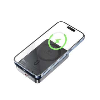  Powerbank magnetyczny 10000mAh 30W Qi2 z MagSafe - czarny - zdj. dodatkowe 2