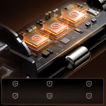  Ładowarka samochodowa Mini 15W USB-A USB-C - czarna - zdj. dodatkowe 10