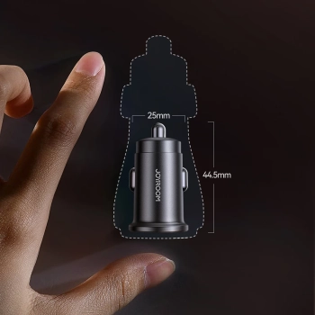  Ładowarka samochodowa Mini 15W USB-A USB-C - czarna - zdj. dodatkowe 6