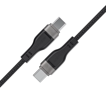  Kabel przewód USB-C 480Mb/s 100W z organizerem magnetycznym 1.2m - czarny - zdj. dodatkowe 1