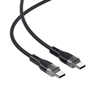  Kabel przewód USB-C 480Mb/s 100W z organizerem magnetycznym 1.2m - czarny - zdj. dodatkowe 3