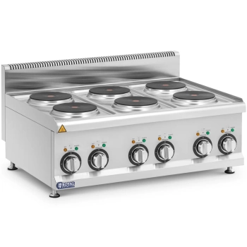  Kuchnia elektryczna nastawna 6 pól grzewczych śr. 19 cm 12 kW 400 V - zdj. dodatkowe 1