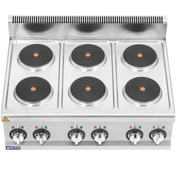  Kuchnia elektryczna nastawna 6 pól grzewczych śr. 19 cm 12 kW 400 V - zdj. dodatkowe 4