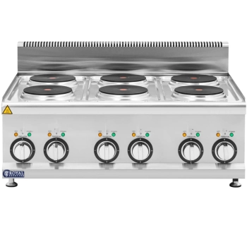  Kuchnia elektryczna nastawna 6 pól grzewczych śr. 19 cm 12 kW 400 V - zdj. dodatkowe 5