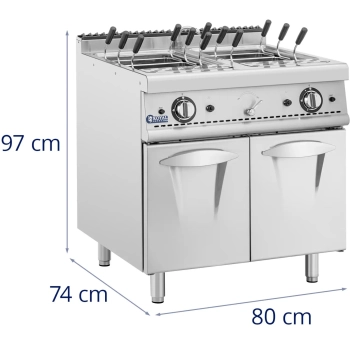  Warnik do makaronu makaroniarka na gaz propan butan / LPG / ziemny 4 x 4 kW - zdj. dodatkowe 7