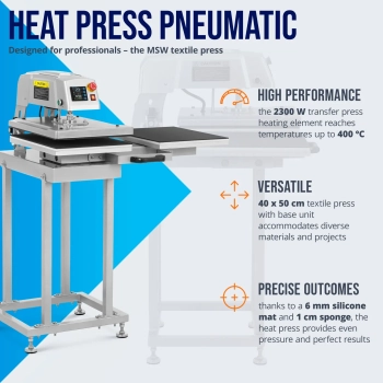  Prasa termotransferowa pneumatyczna podwójna 40 x 50 cm - zdj. dodatkowe 5