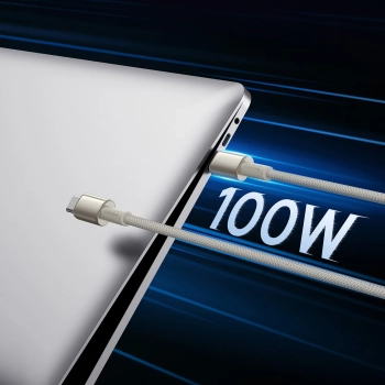  Kabel przewód Tungsten Gold USB-C 100W 2m - złoty - zdj. dodatkowe 7