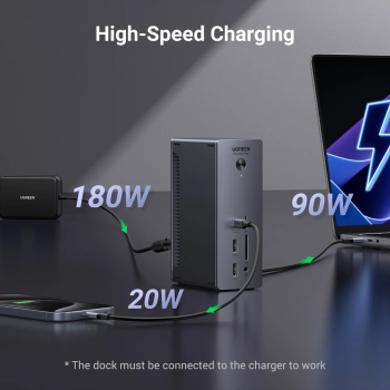  13w1 Stacja dokująca Thunderbolt 4 / USB-A / DP / RJ45 / czytnik SD TF / USB-C / mini jack - zdj. dodatkowe 9