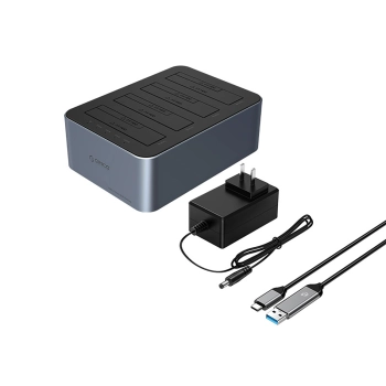  Stacja dokująca 6646C3-C z klonowaniem offline na 4 dyski 2.5'' / 3.5'' SATA HDD / SSD - szara - zdj. dodatkowe 1