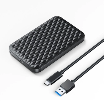 Kieszeń obudowa na dysk 2520C3-V1 2.5'' HDD / SSD USB-C 5Gb/s - czarna
