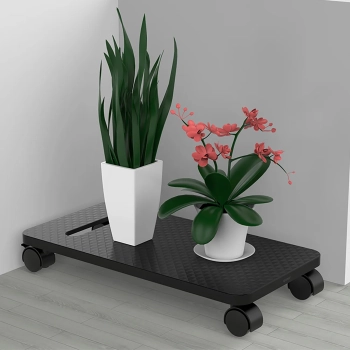  Podstawka CPB1 półka na komputer z kółkami - czarna - zdj. dodatkowe 3