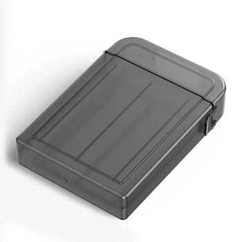 Etui ochronne PPH-35 pudełko na dysk 3.5'' - półprzezroczyste. szare