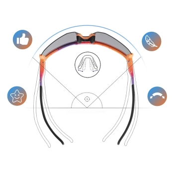  Okulary rowerowe z polaryzacją i foltrem UV 400 - fioletowe - zdj. dodatkowe 6