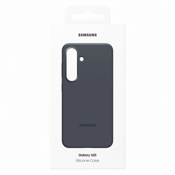  Etui silikonowe plecki Samsung Silicone Case do Samsung Galaxy S25 - czarne - zdj. dodatkowe 5