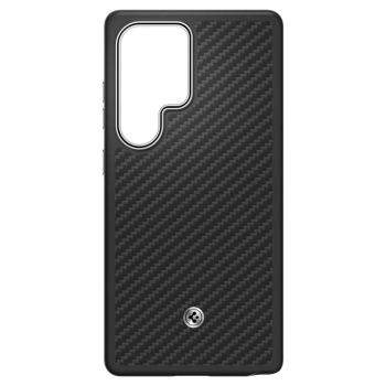  Etui silikonowe Spigen Enzo Aramid z ringiem MagFit do Samsung Galaxy S25 Ultra - czarne - zdj. dodatkowe 1